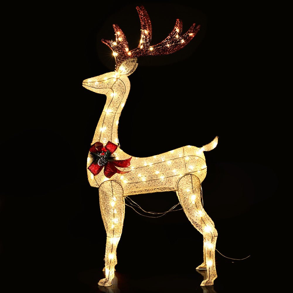 Christmas Lights Motif LED Rope Reindeer Waterproof Outdoor - Bedzy Australia