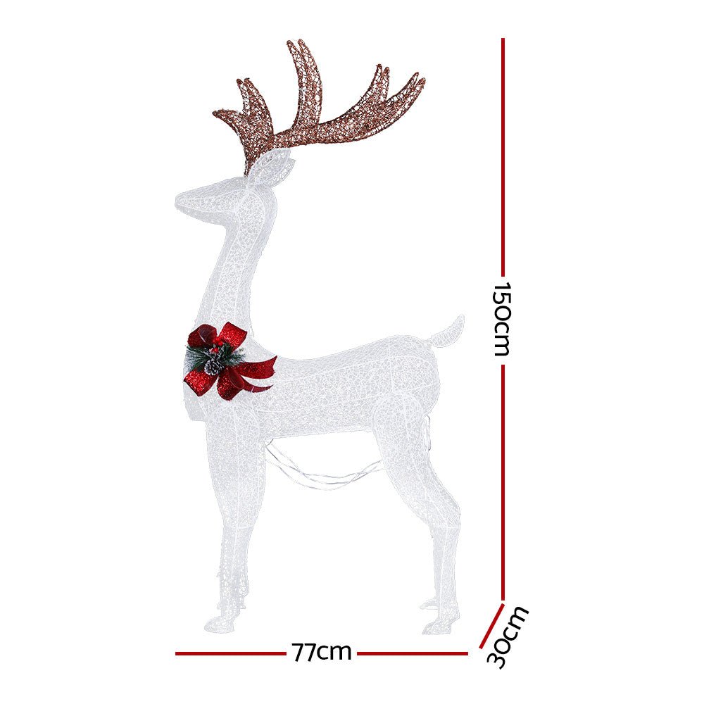 Christmas Lights Motif LED Rope Reindeer Waterproof Outdoor - Bedzy Australia