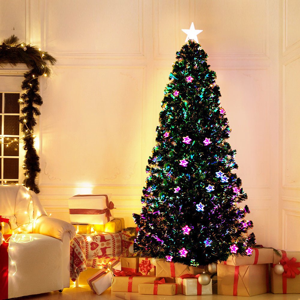 Christmas Tree 1.8M LED Xmas trees with Lights Multi Colour - Bedzy Australia