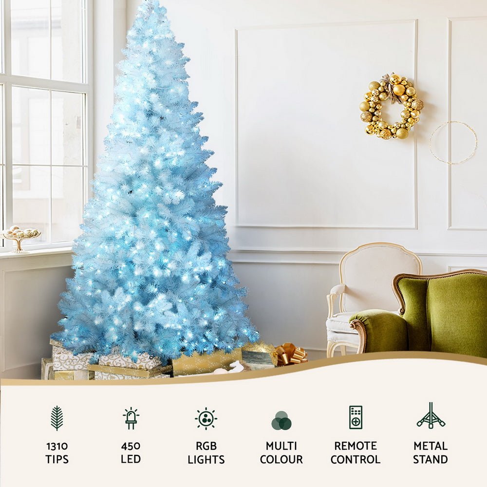 Christmas Tree 2.1m RGB Remote Xmas Party Decorations 1310 Tips - Occasions > Christmas > Christmas Trees - Bedzy Australia