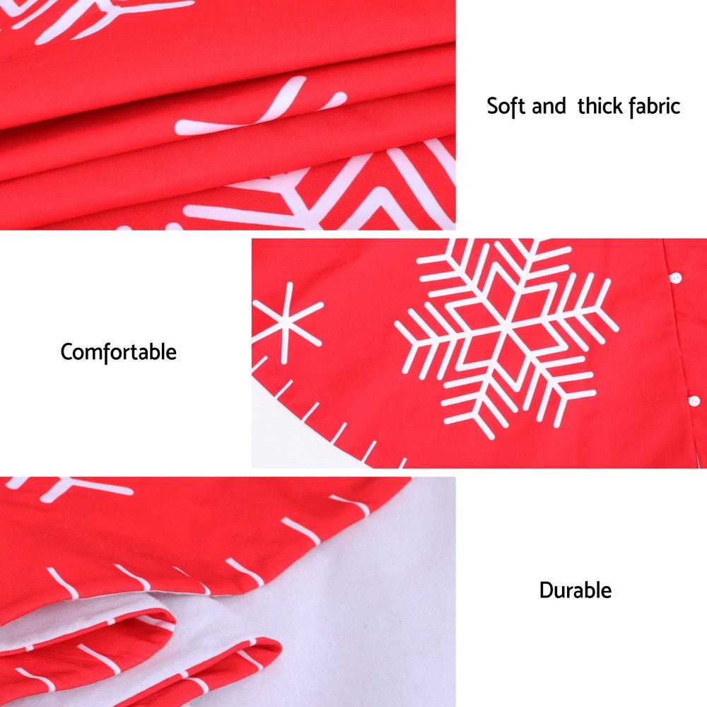 Christmas Tree Skirt 90cm Snowflake Ornaments Party Decorations - Occasions > Christmas > Christmas Decorations - Bedzy Australia