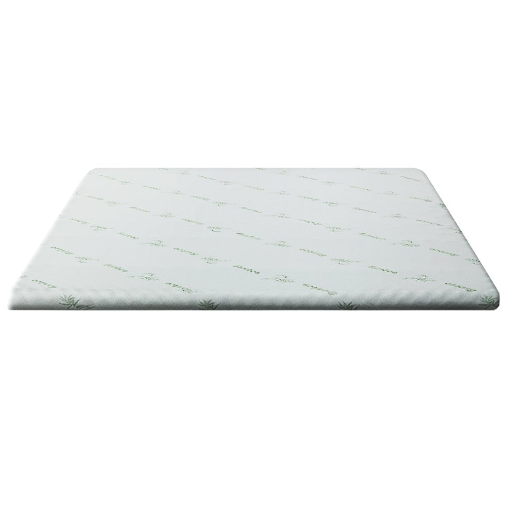 Cool Gel Memory Foam Mattress Topper w/Bamboo Cover 5cm - Single - Bedzy Australia