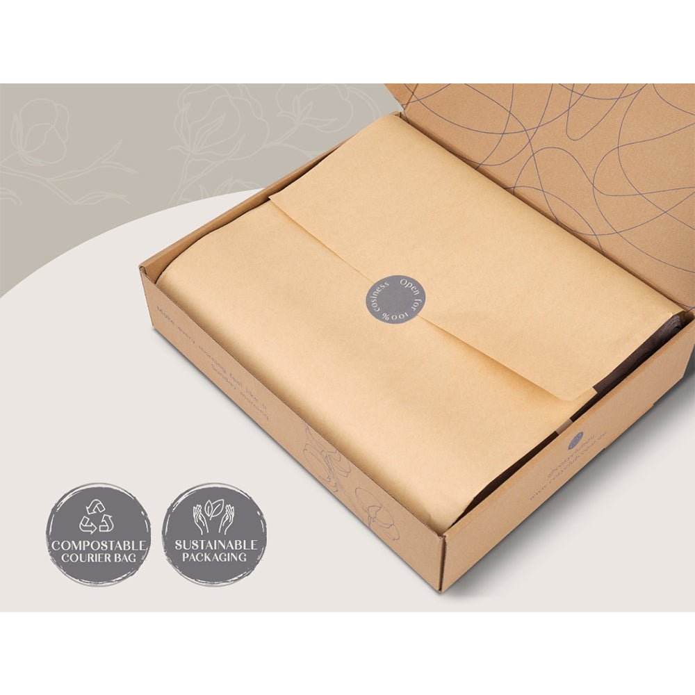 Deluxe Sheet Set Cotton Sheets Double Orange Brown - Bedzy Australia