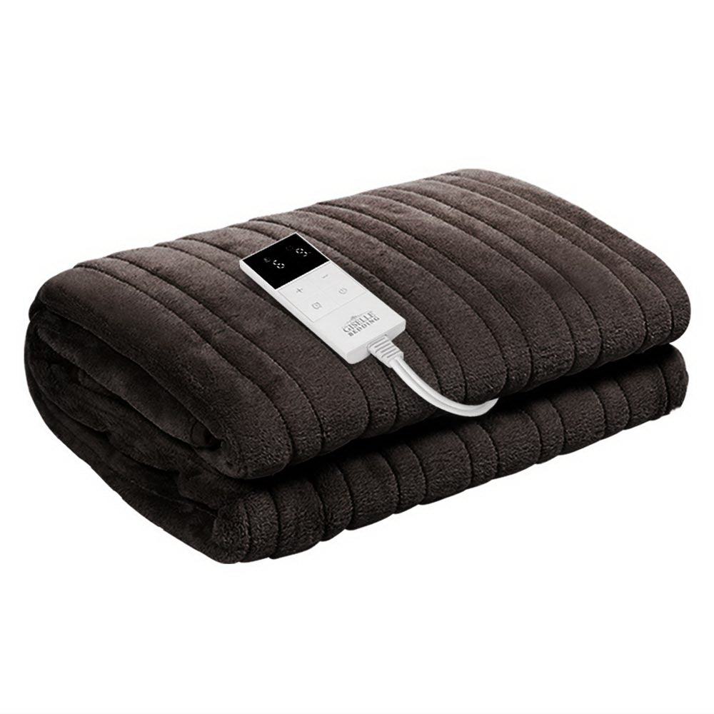 Electric Throw Blanket - Chocolate - Bedzy Australia