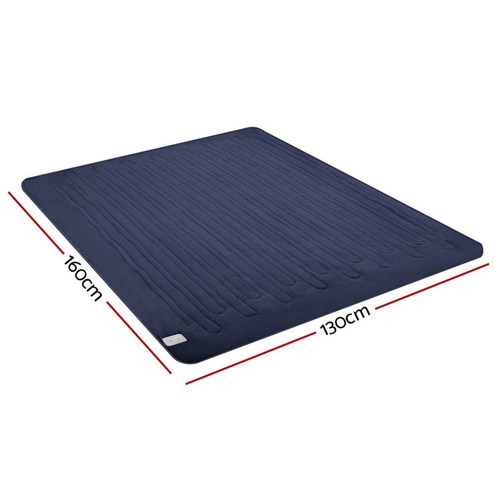 Electric Throw Blanket - Navy - Bedzy Australia