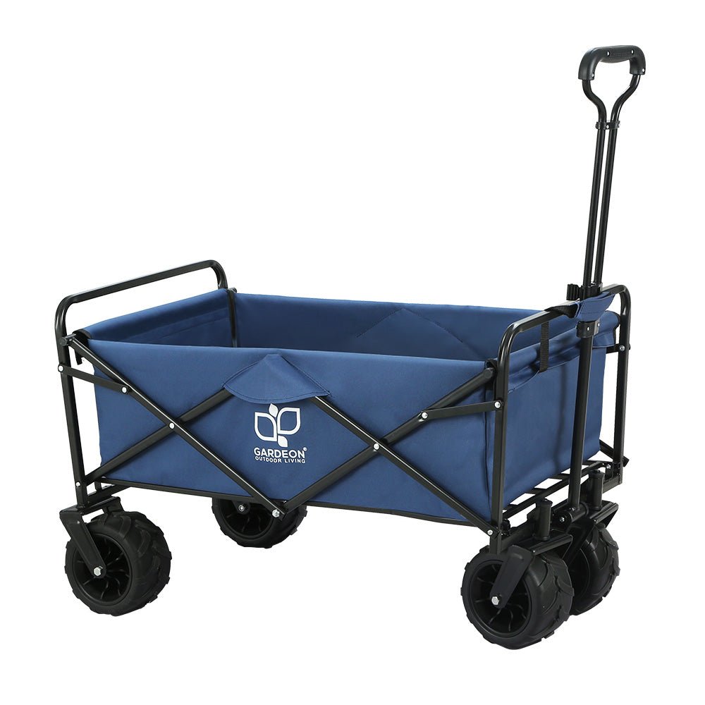 Garden Cart Folding 120kg Trolley Camping Wagon Barrow Outdoor Beach - Home & Garden > Garden Tools - Bedzy Australia