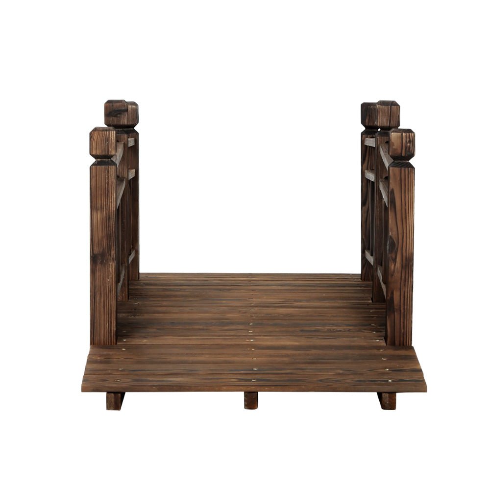 Garden Decor Outdoor Ornament Wooden Bridge 150cm - Furniture > Outdoor - Bedzy Australia