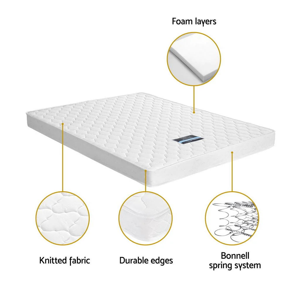 King Single Premium Package | Eden Trundle Bed Black, Algarve Euro Top Pocket Spring Mattress (Medium Firm), Arina Series Trundle Mattress (Medium Firm) & Pillowtop Mattress Topper