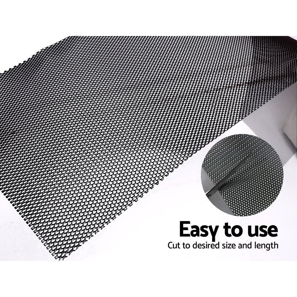 Gutter Guard Aluminium Mesh 60M 100x20cm Black - Home & Garden > DIY - Bedzy Australia