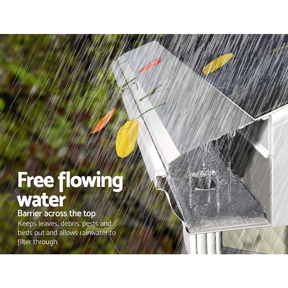 Gutter Guard Aluminium Mesh 60M 100x20cm Silver - Home & Garden > DIY - Bedzy Australia