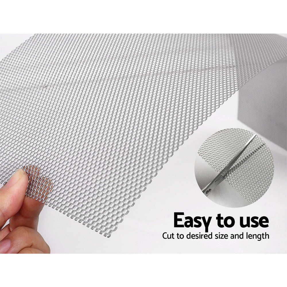 Gutter Guard Aluminium Mesh 60M 100x20cm Silver - Home & Garden > DIY - Bedzy Australia