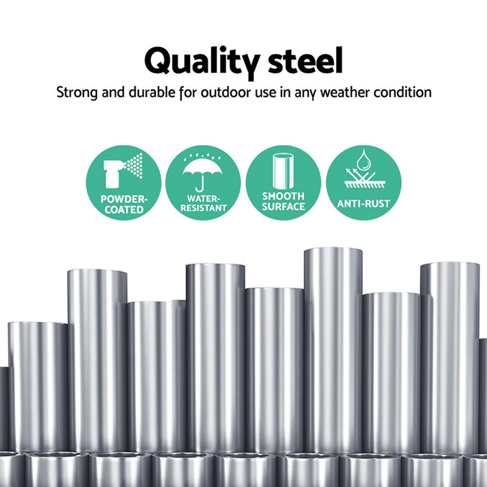 Hammock Chair Steel Stand 2 Person Double Outdoor Heavy Duty 200KG - Furniture > Outdoor - Bedzy Australia