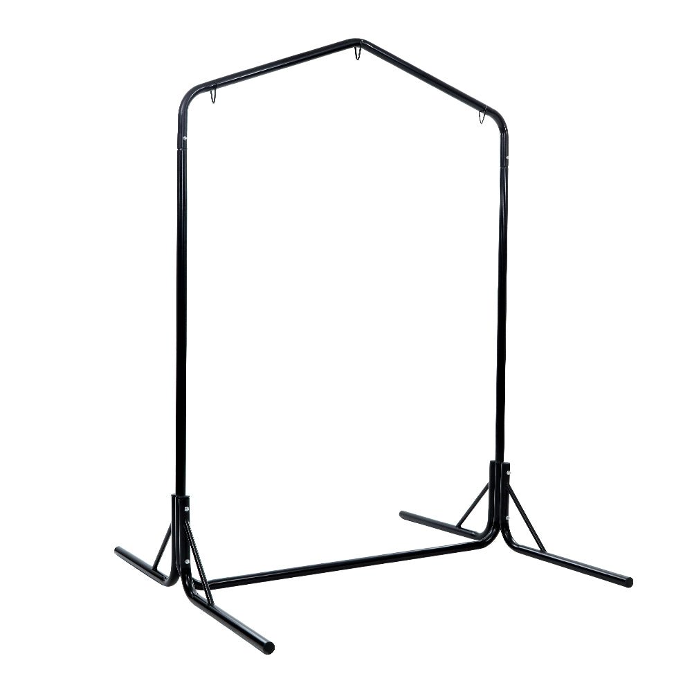 Hammock Chair Steel Stand 2 Person Double Outdoor Heavy Duty 200KG - Furniture > Outdoor - Bedzy Australia