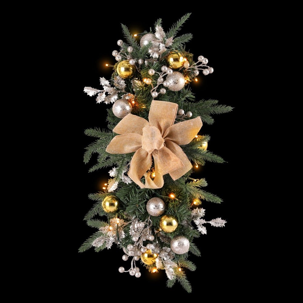 Hanging Christmas Garland 45cm Staircase Door Party Decor - Occasions > Christmas > Christmas Wreaths & Garlands - Bedzy Australia