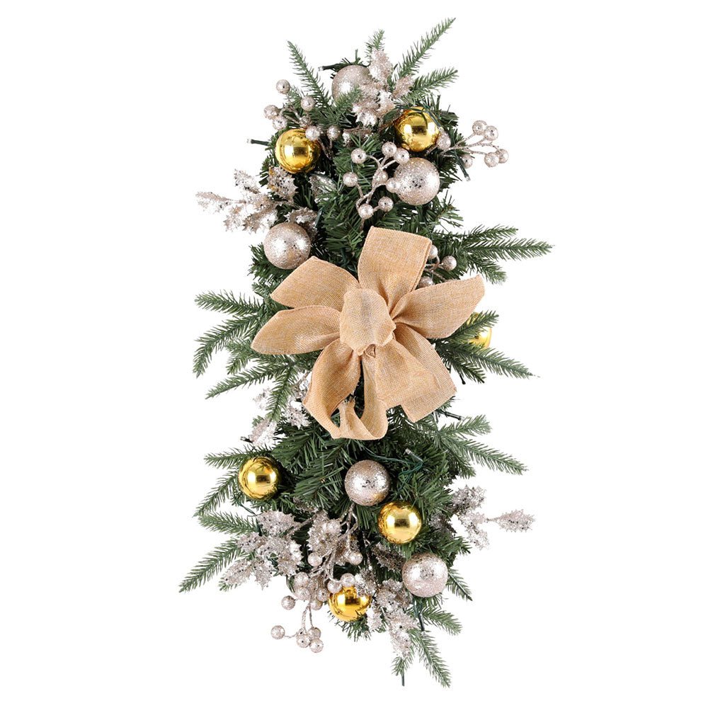 Hanging Christmas Garland 45cm Staircase Door Party Decor - Occasions > Christmas > Christmas Wreaths & Garlands - Bedzy Australia