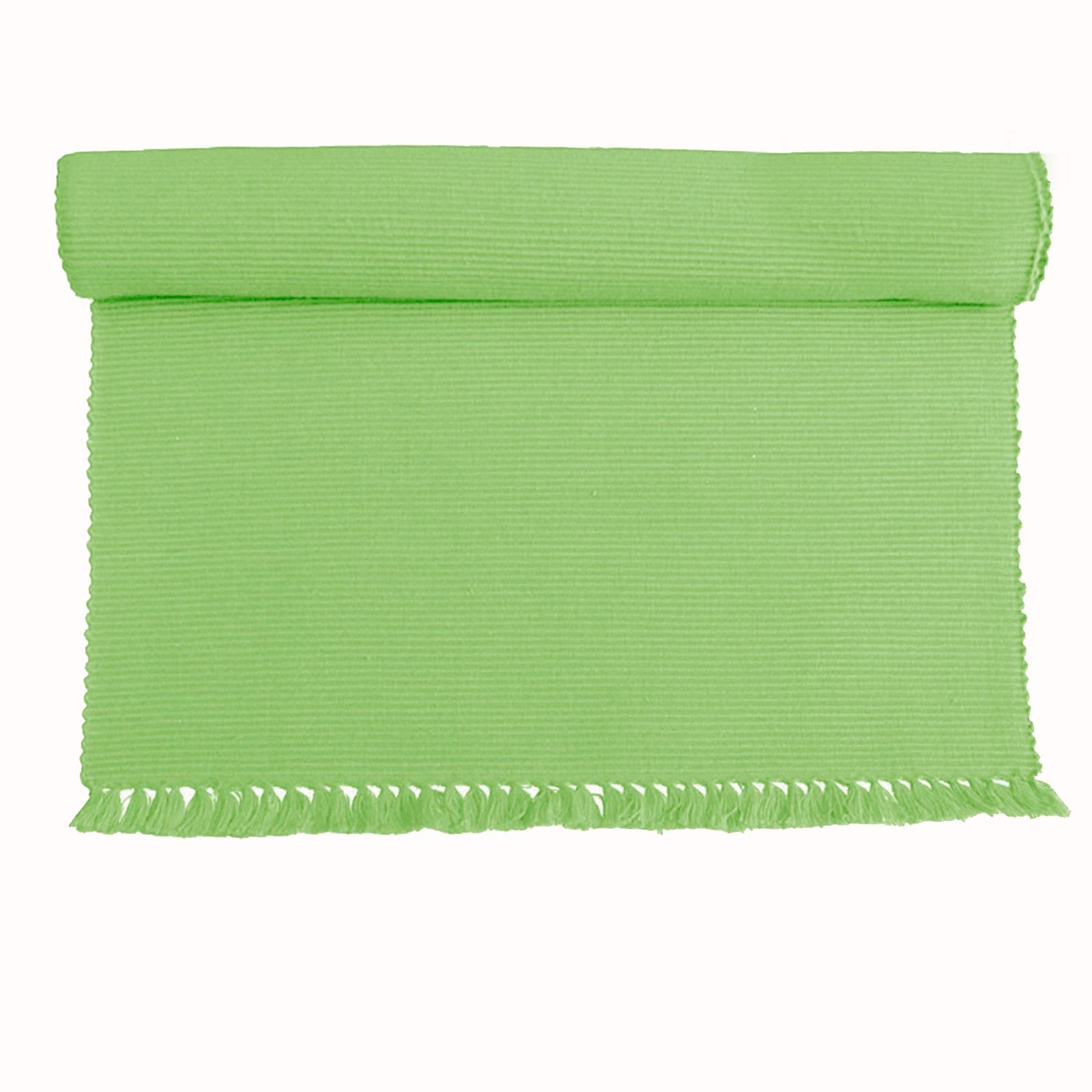 Hoydu Set of 2 - Cotton Ribbed Table Placemats Apple Green - Home & Garden > Kitchenware - Bedzy Australia