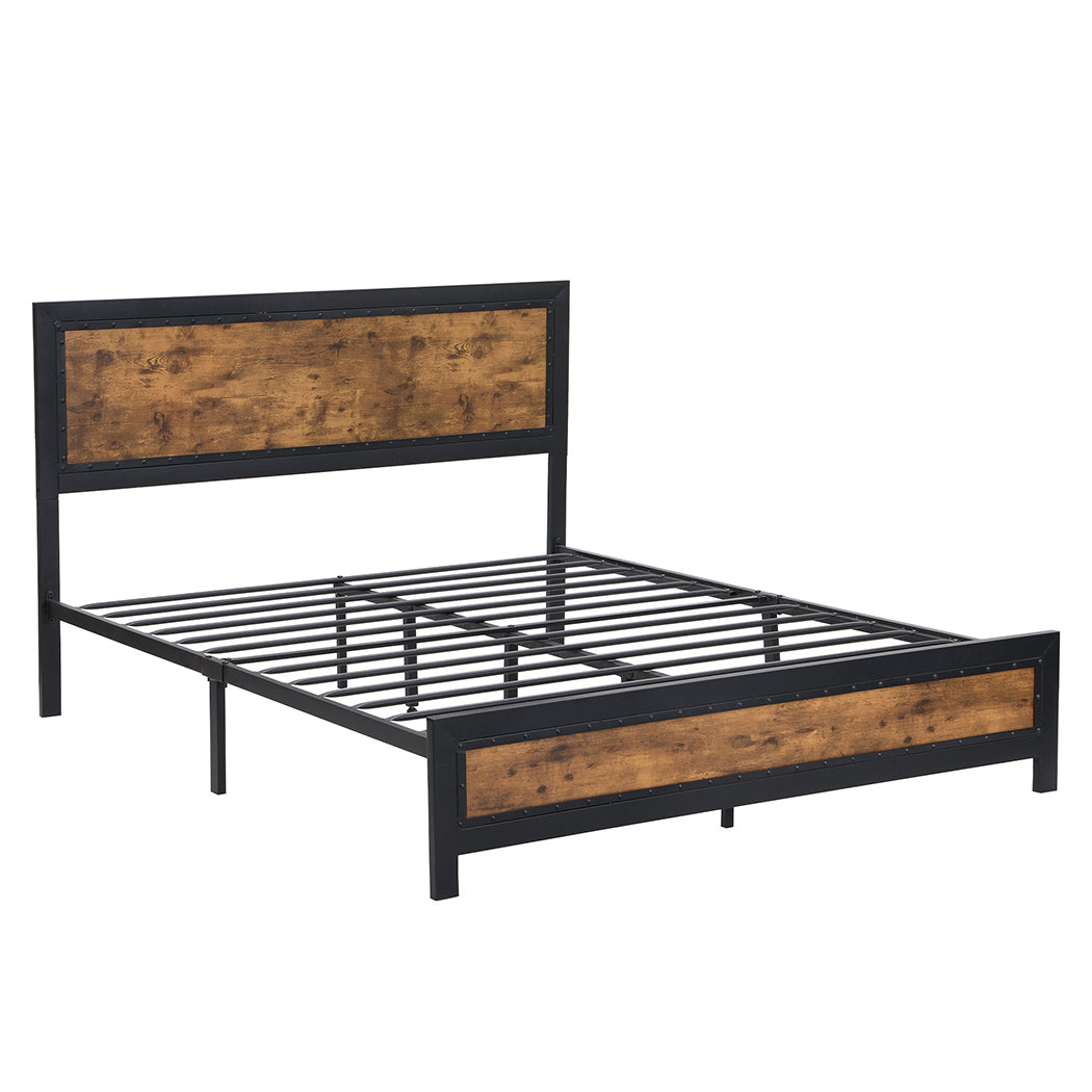 Levede Metal Bed Frame Mattress Base Queen-1954802931903631360