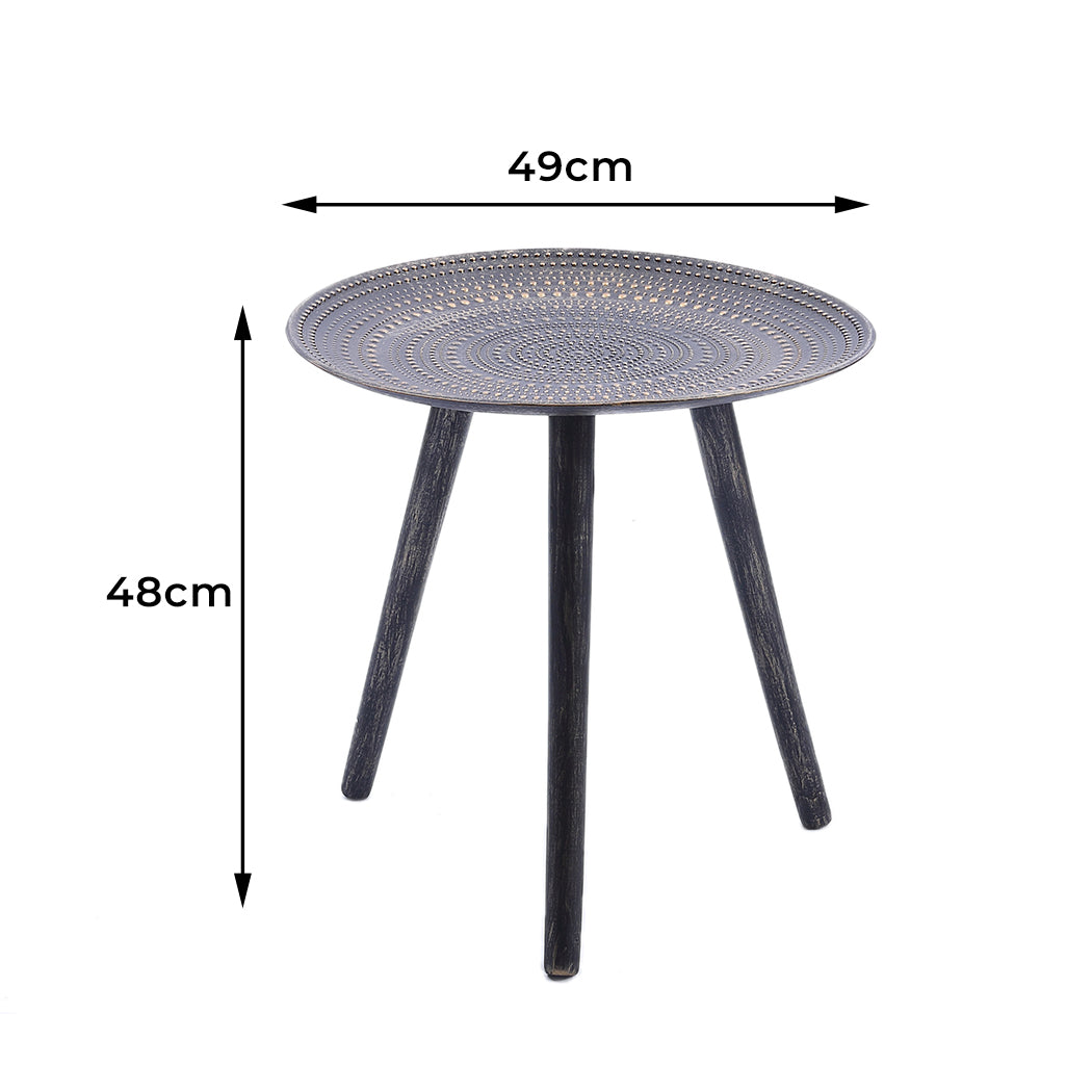 Levede Side Table Coffee Bedside End Bronze-1954802978468794370