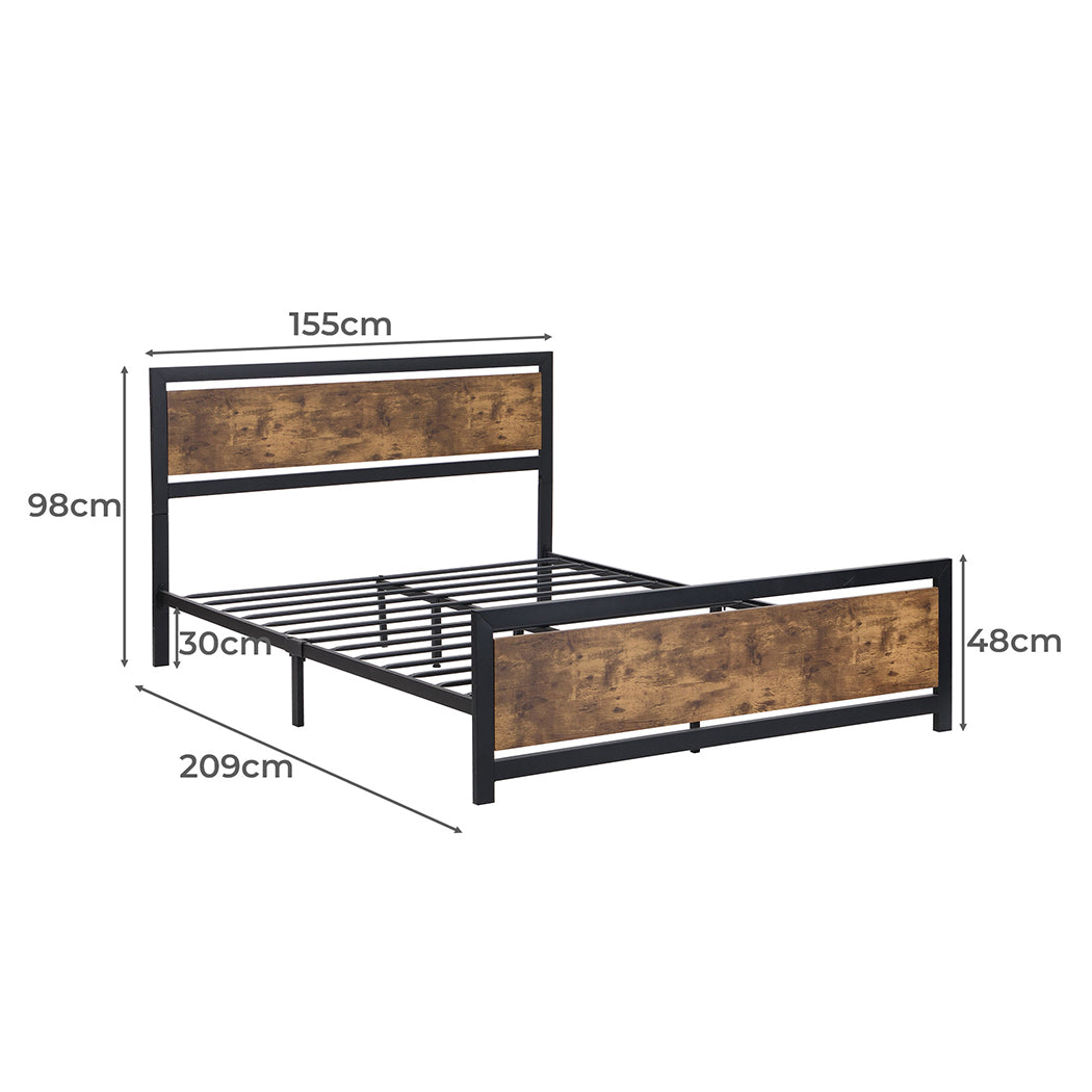 Levede Metal Bed Frame Mattress Base Queen-1954802932310478850