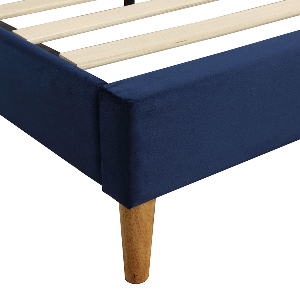Levede Bed Frame Queen Size Mattress Blue-1954802926723665924