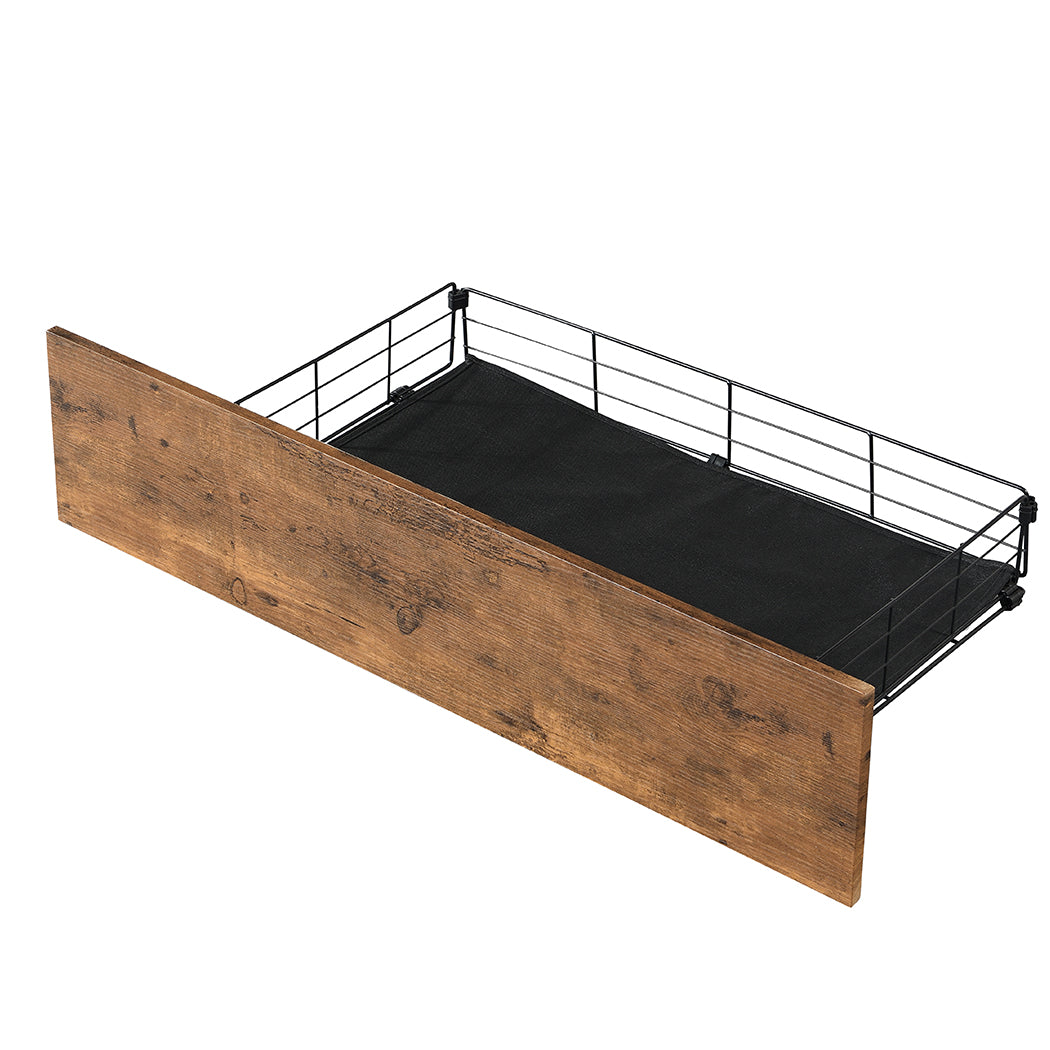 Levede Queen Bed Frame RGB LED 4 Drawers USB-1954802934869004293