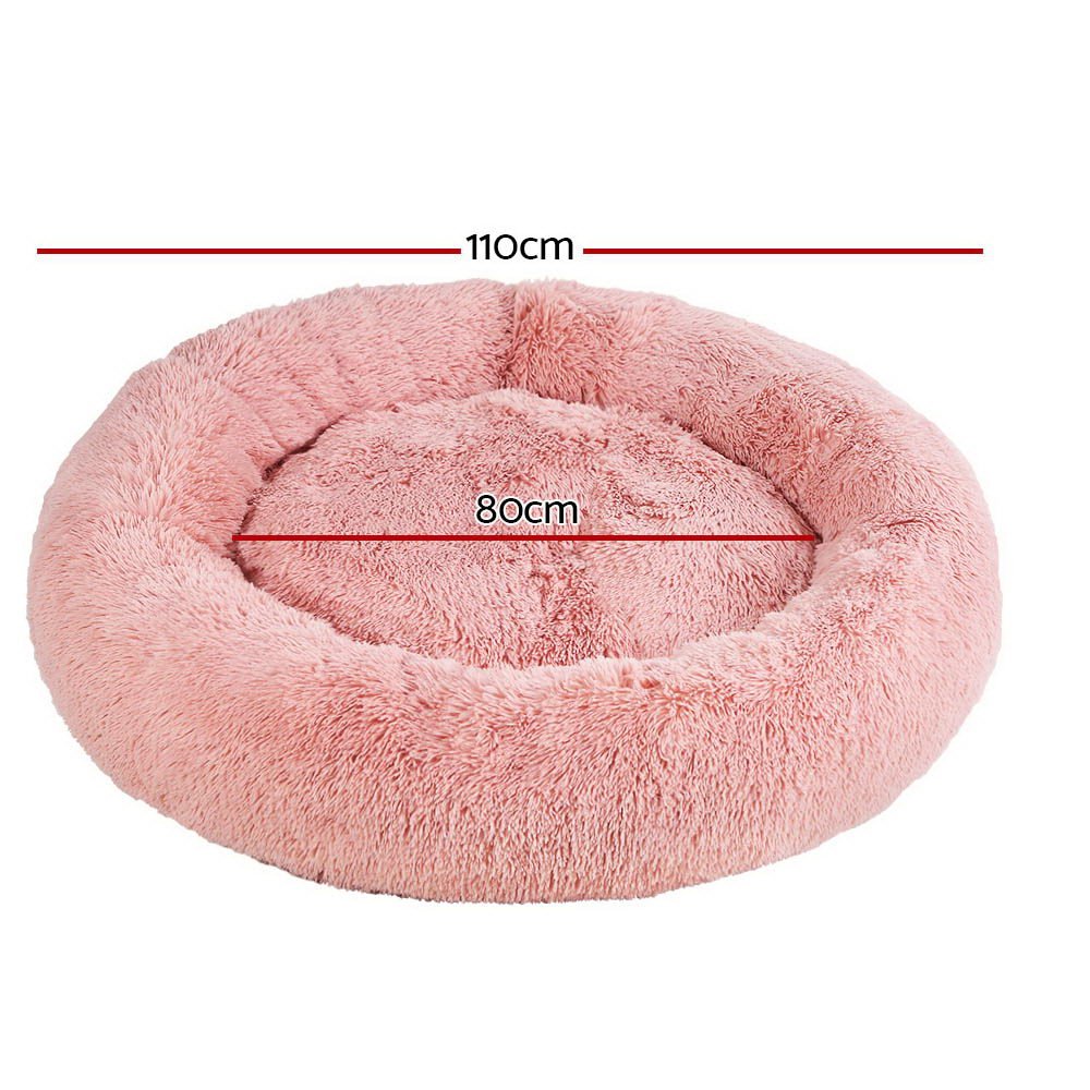 i.Pet Dog Bed Pet Bed Cat Extra Large 110cm Pink - Pet Care > Dog Supplies - Bedzy Australia
