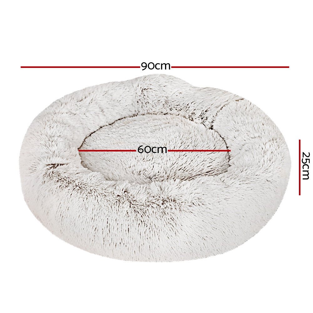 i.Pet Dog Bed Pet Bed Cat Large 90cm White - Pet Care > Dog Supplies - Bedzy Australia
