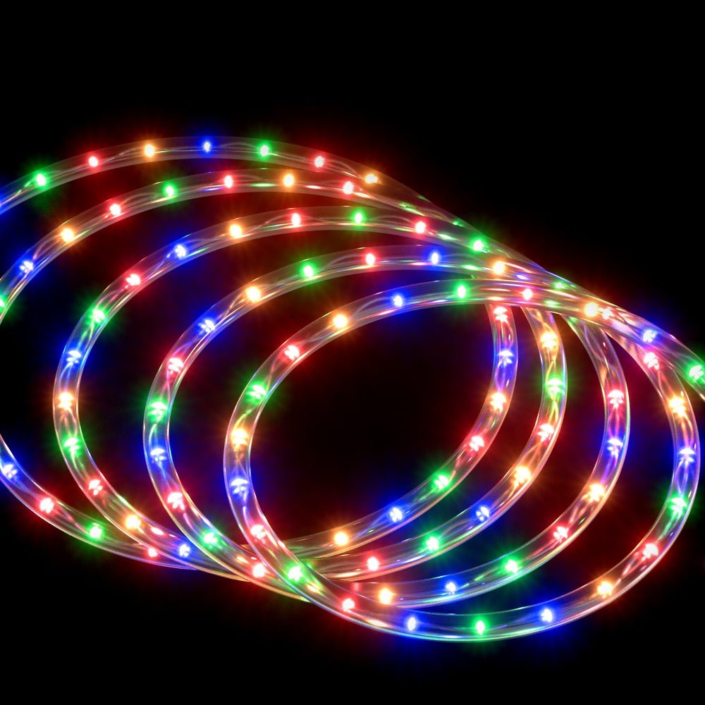 Jingle Jollys 20M Christmas Lights String Rope Light Decoration 600 LED Colorful - Occasions > Christmas > Outdoor Decorations & Lights - Bedzy Australia