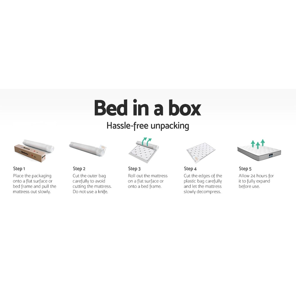 Nova Series Flippable Layer Mattress 27cm Thick - King Single - Furniture > Mattresses - Bedzy Australia