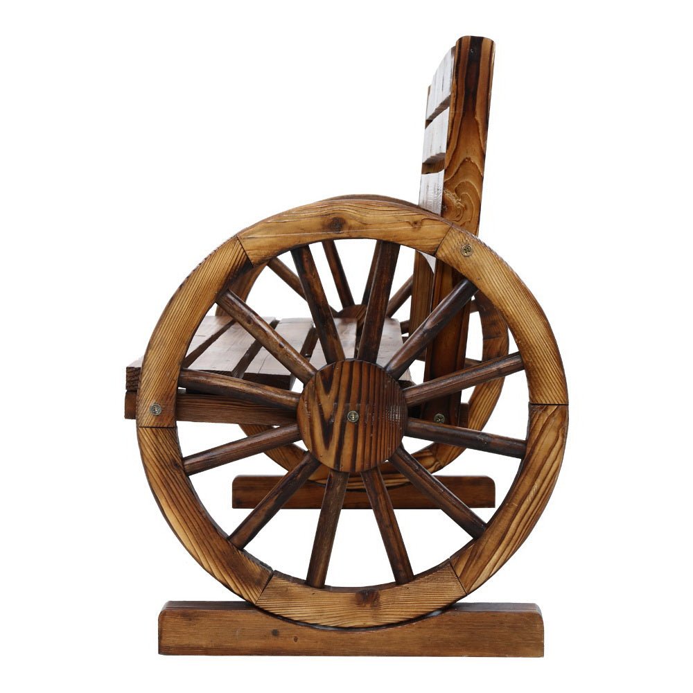 Outdoor Garden Bench Wooden 3 Seat Wagon Chair Lounge Patio Furniture - Furniture > Outdoor - Bedzy Australia