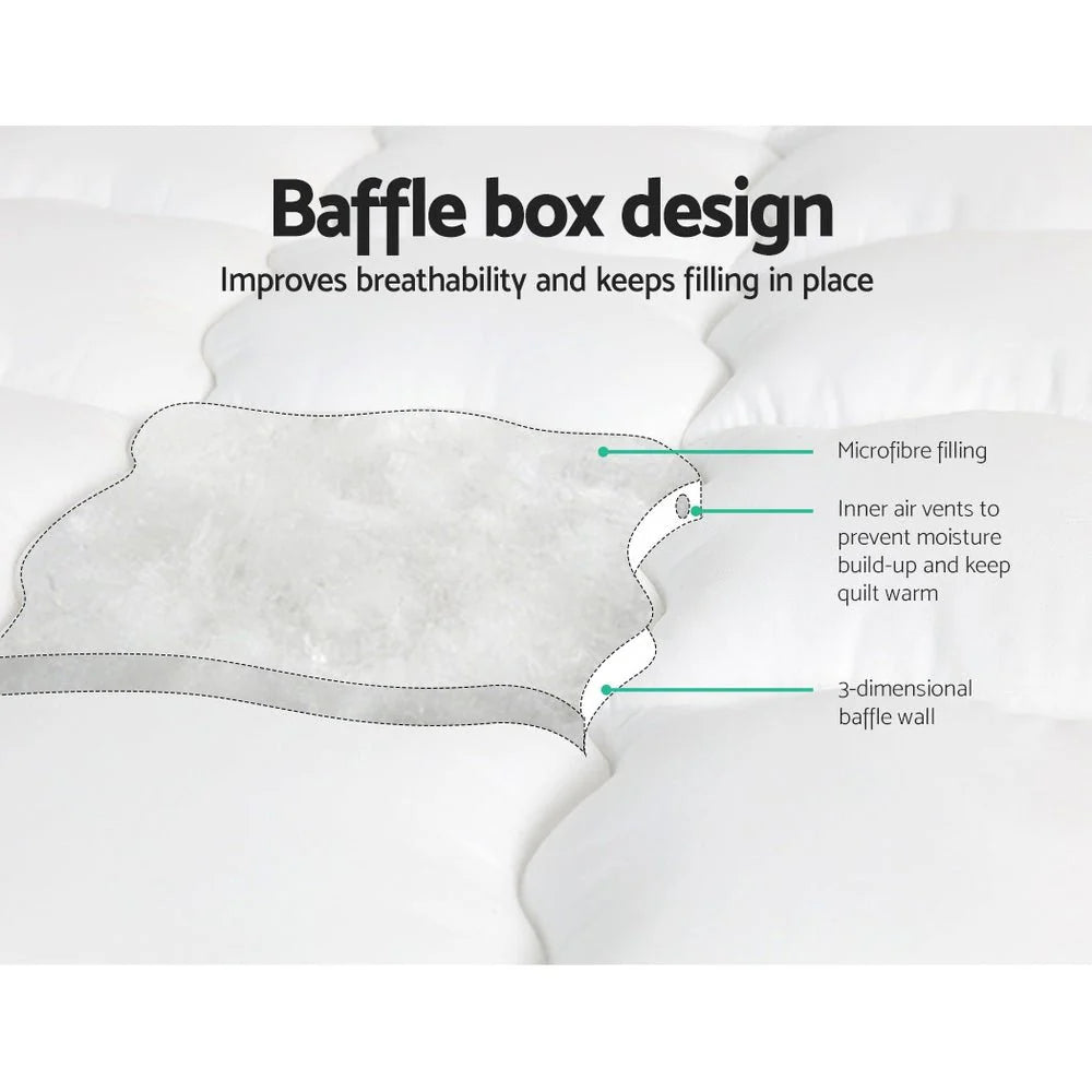 King Single Premium Package | Fion Boucle Gas Lift Bed Frame Cream White with Algarve Euro Top Pocket Spring Mattress and Pillowtop Topper diagram