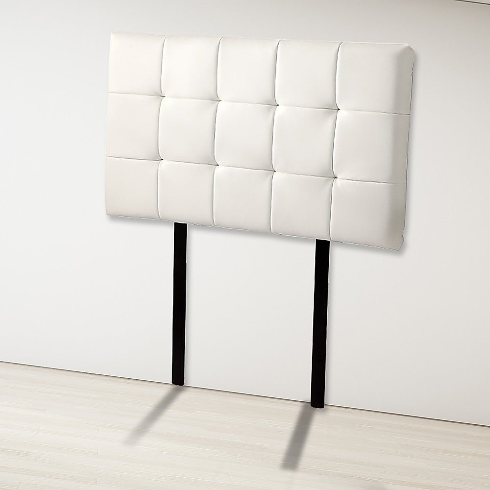 Single Size | Deluxe Headboard Bedhead (White) - Bedzy Australia