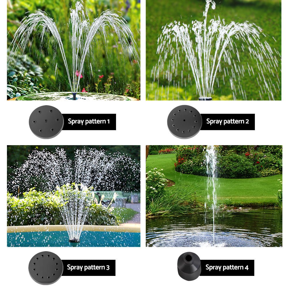 Solar Pond Pump with Battery Kit LED Lights 4FT - Home & Garden > Fountains - Bedzy Australia