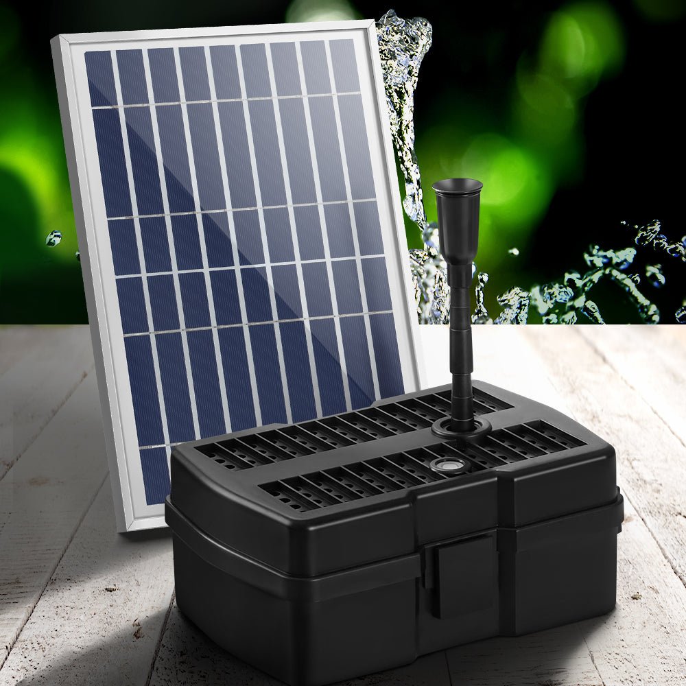 Solar Pond Pump with Filter Box 5FT - Home & Garden > Fountains - Bedzy Australia