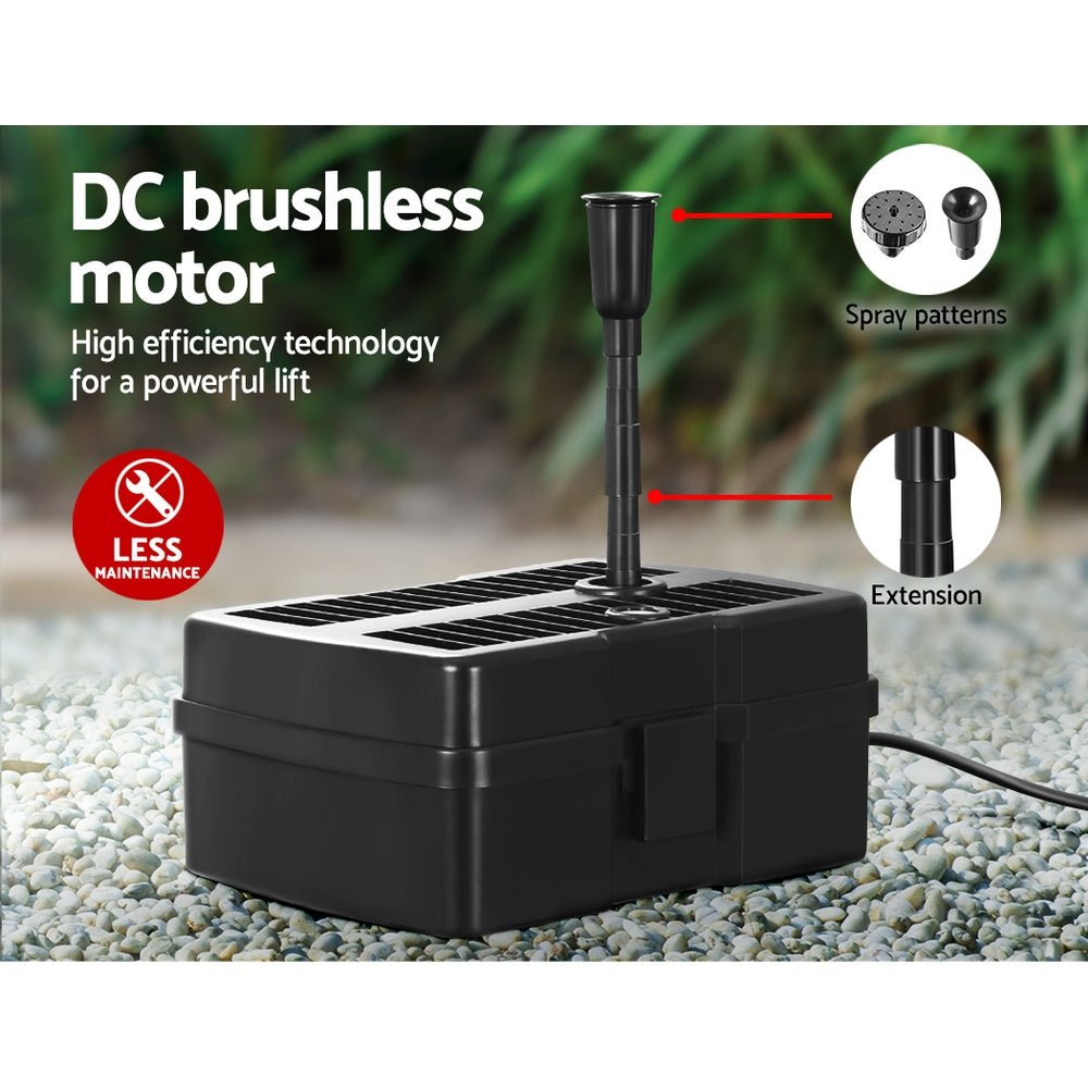 Solar Pond Pump with Filter Box 5FT - Home & Garden > Fountains - Bedzy Australia