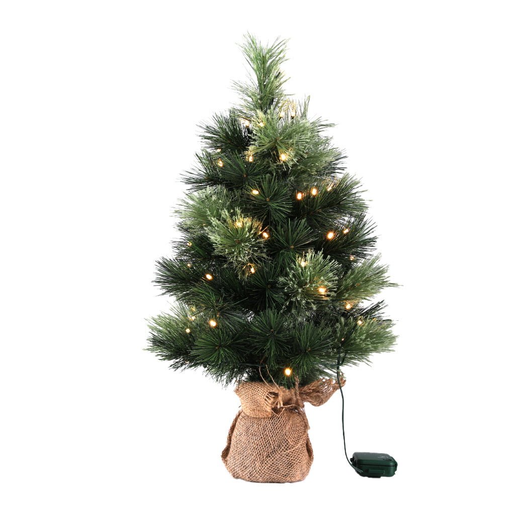 Tabletop Christmas Tree 60CM 8 Light Modes Timer Function - Occasions > Christmas > Christmas Trees - Bedzy Australia