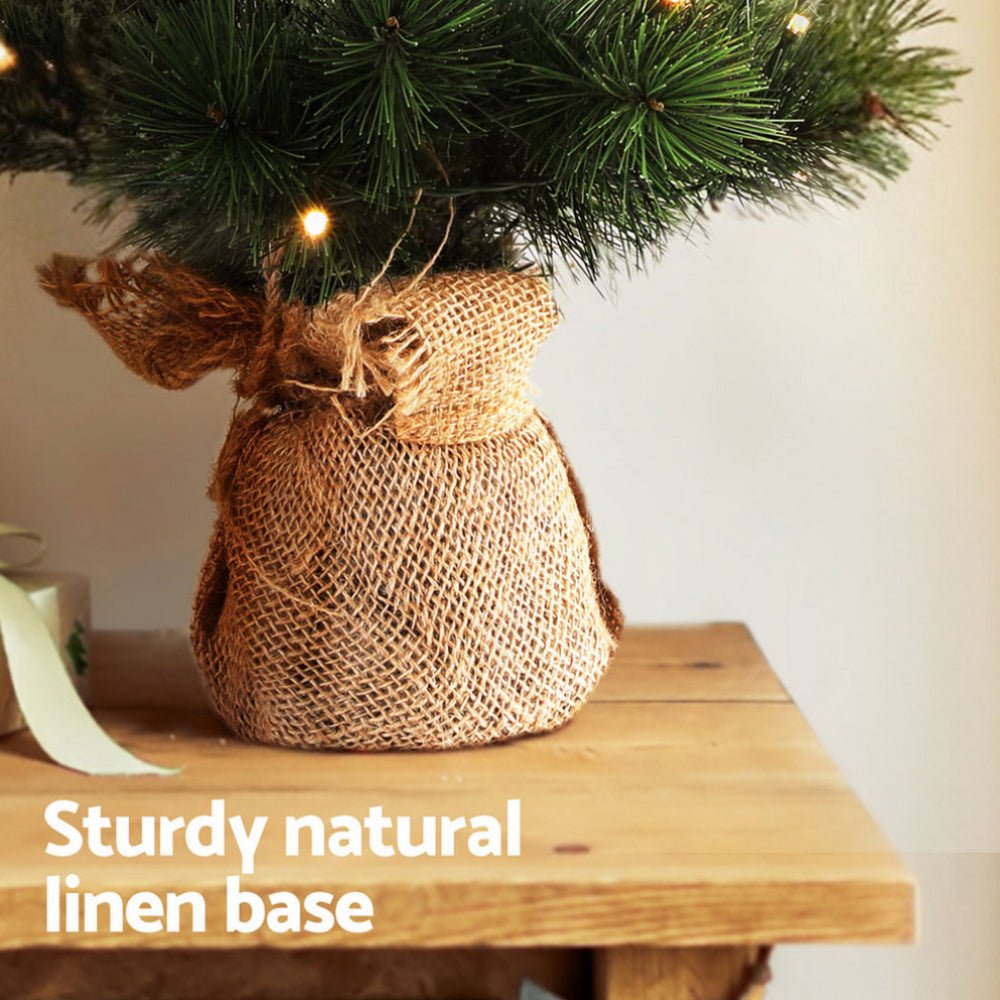 Tabletop Christmas Tree 60CM 8 Light Modes Timer Function - Occasions > Christmas > Christmas Trees - Bedzy Australia