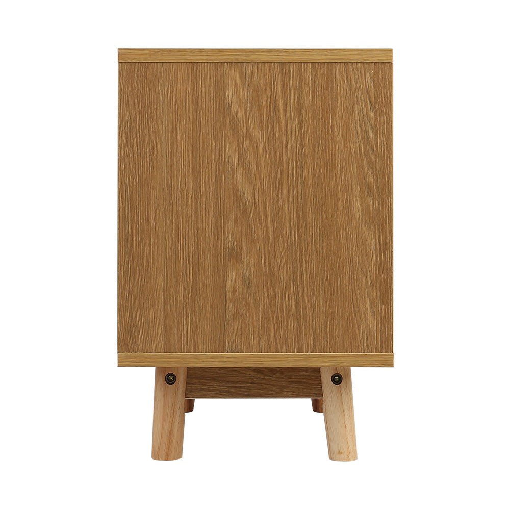 Wooden Bedside Table - Bedzy Australia