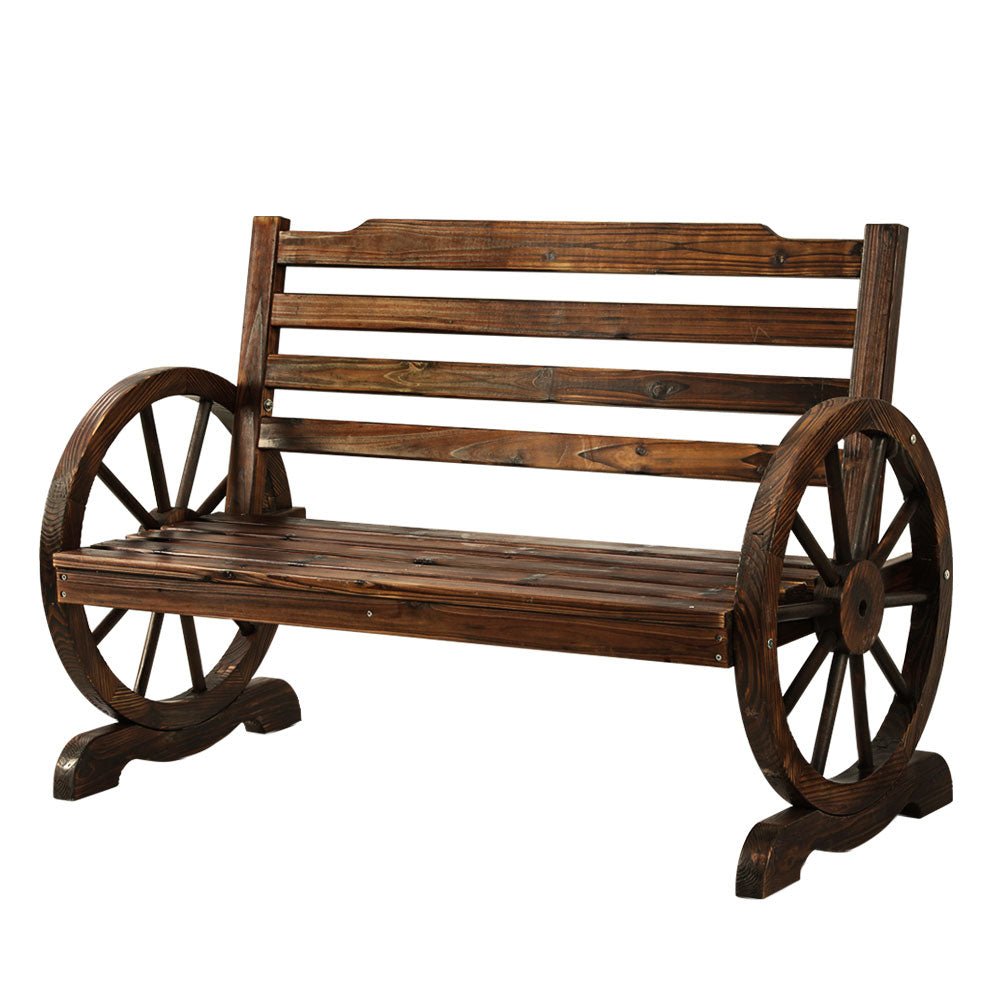 Wooden Garden Bench Seat Outdoor Furniture Wagon Chair Patio Lounge - Furniture > Outdoor - Bedzy Australia