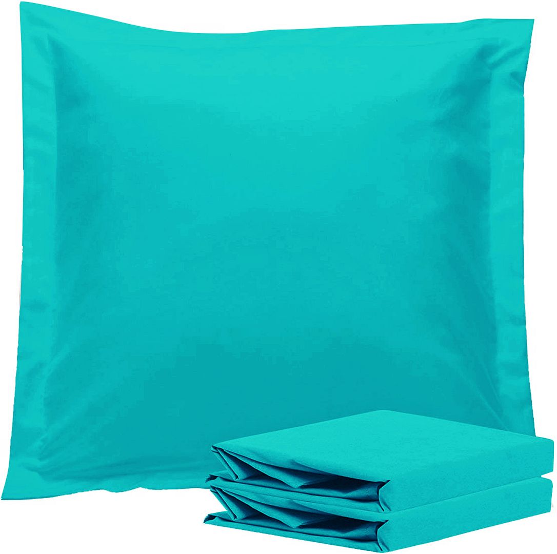 1000TC Premium Ultra Soft European Pillowcases 2-Pack Teal - Home & Garden > Bedding - Bedzy Australia