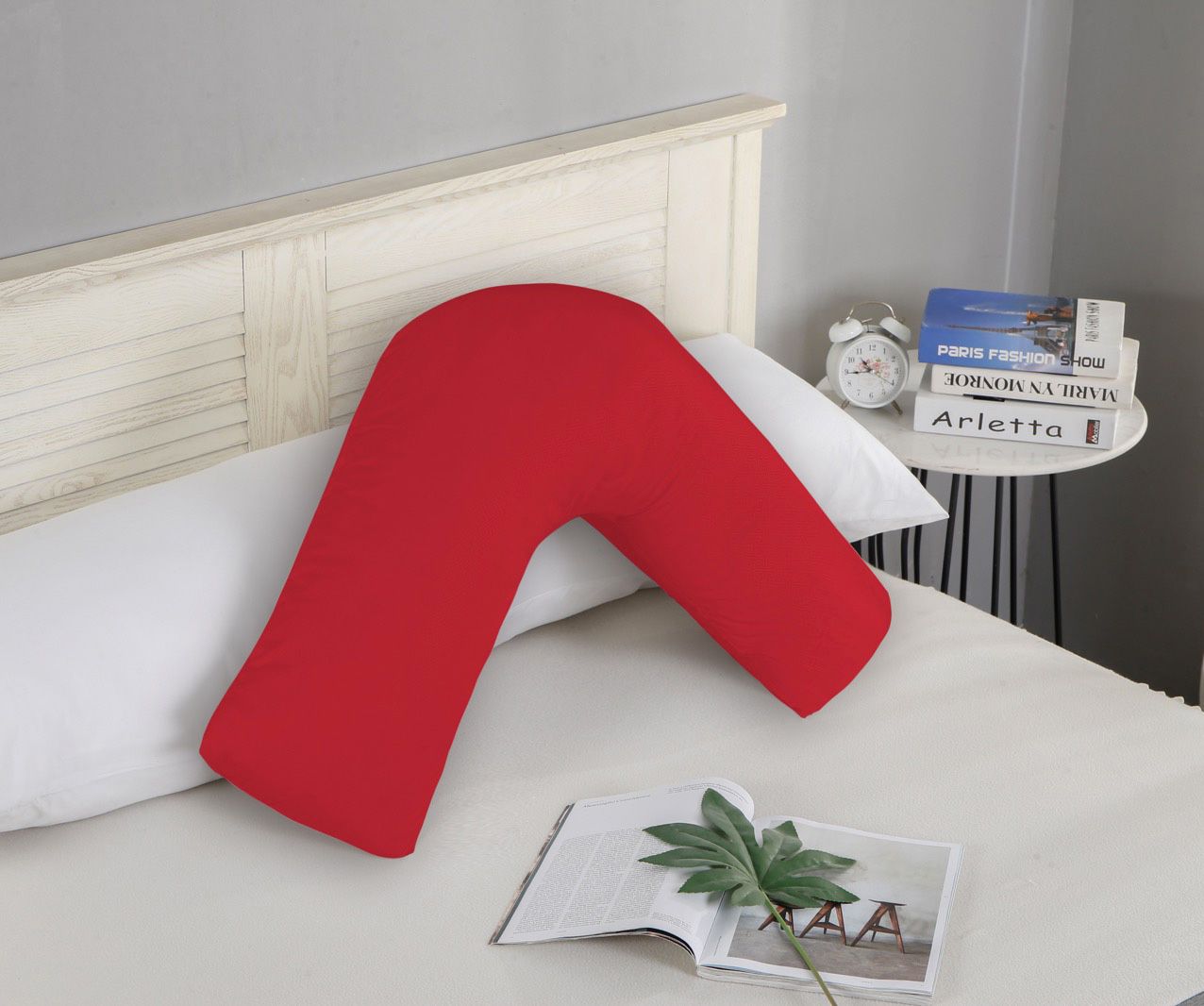 1000TC Premium Ultra Soft V SHAPE Pillowcase - Red - Home & Garden > Bedding - Bedzy Australia