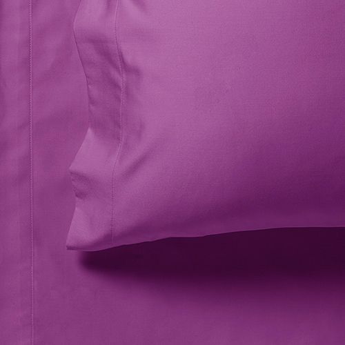 1000TC Ultra Soft Super King Size Bed Purple Flat & Fitted Sheet Set - Home & Garden > Bedding - Bedzy Australia