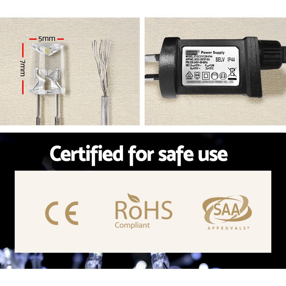 100M Christmas String Lights 500LED Party Wedding Outdoor Garden - Bedzy Australia