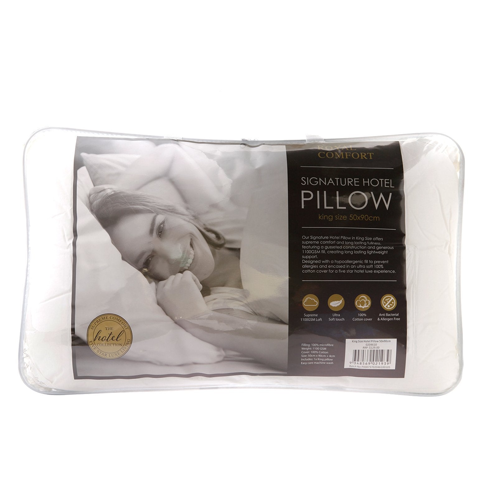 250GSM Bamboo Blend Quilt With 1100GSM King Size Hotel Pillow Bedding Set Double - Bedzy Australia