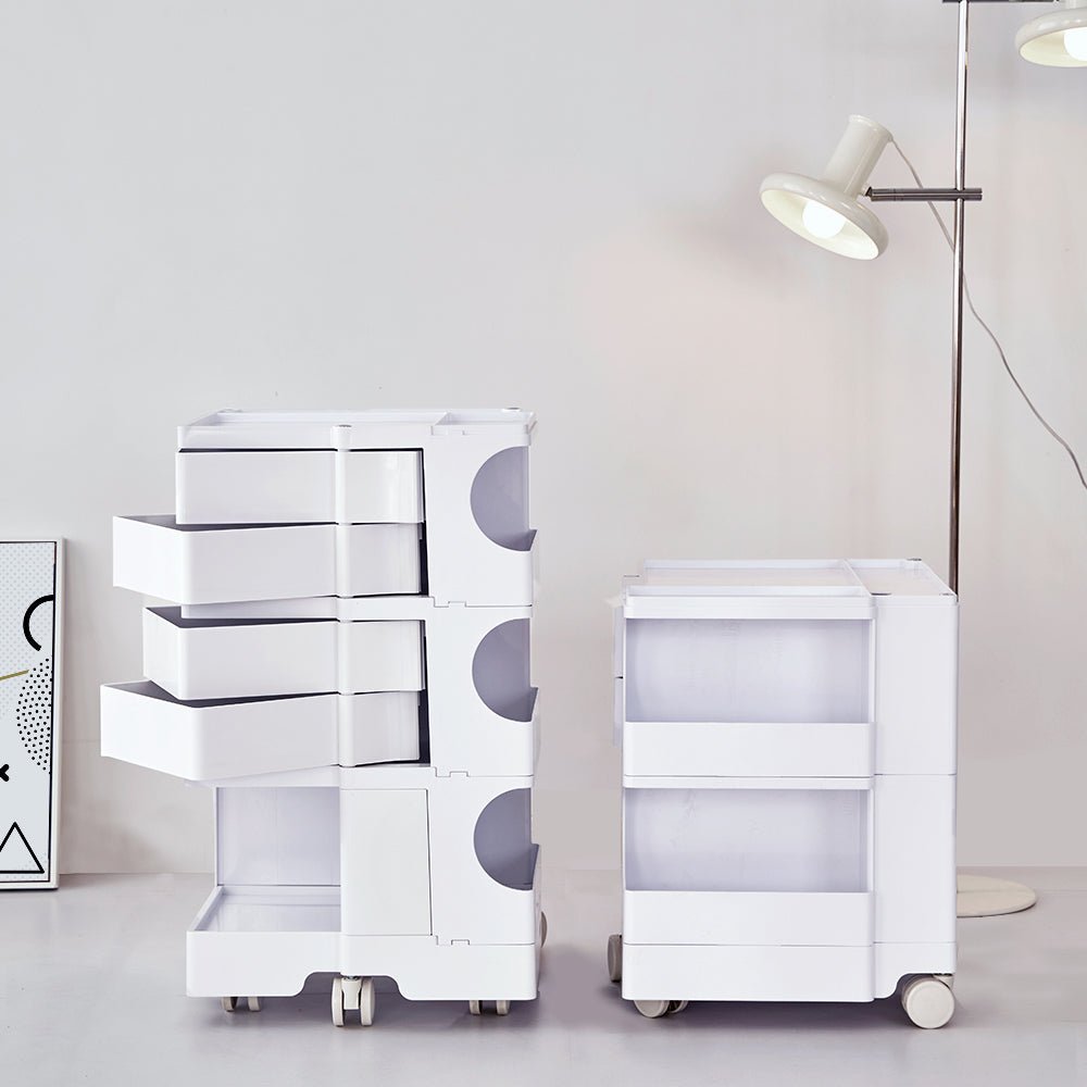 3 Tier Bedside Table Organizer White - Bedzy Australia
