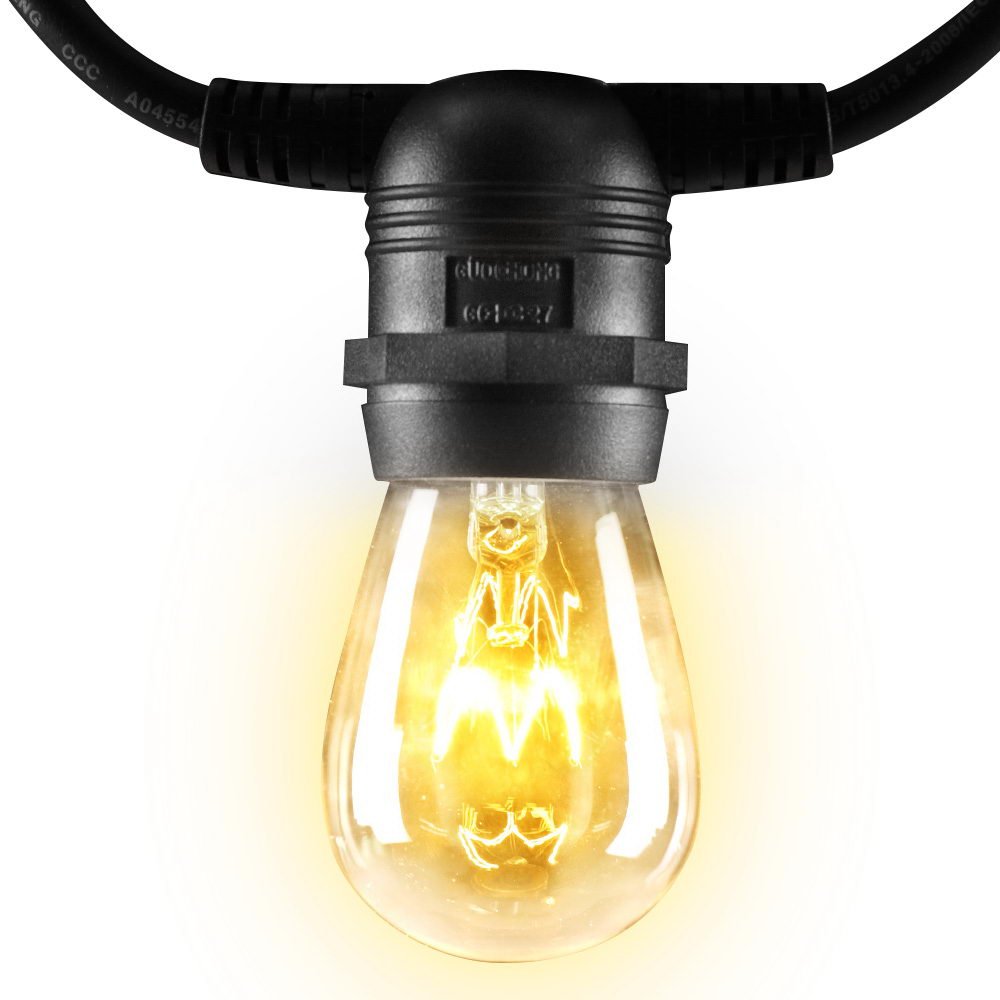 47m Festoon String Lights Christmas Bulbs Party Wedding Garden Party - Bedzy Australia