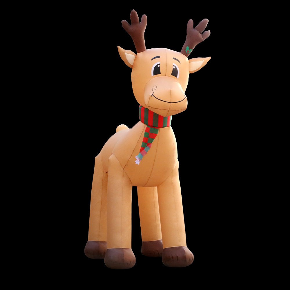 5M Christmas Inflatable Reindeer Giant Deer Air-Power Light Inside - Bedzy Australia