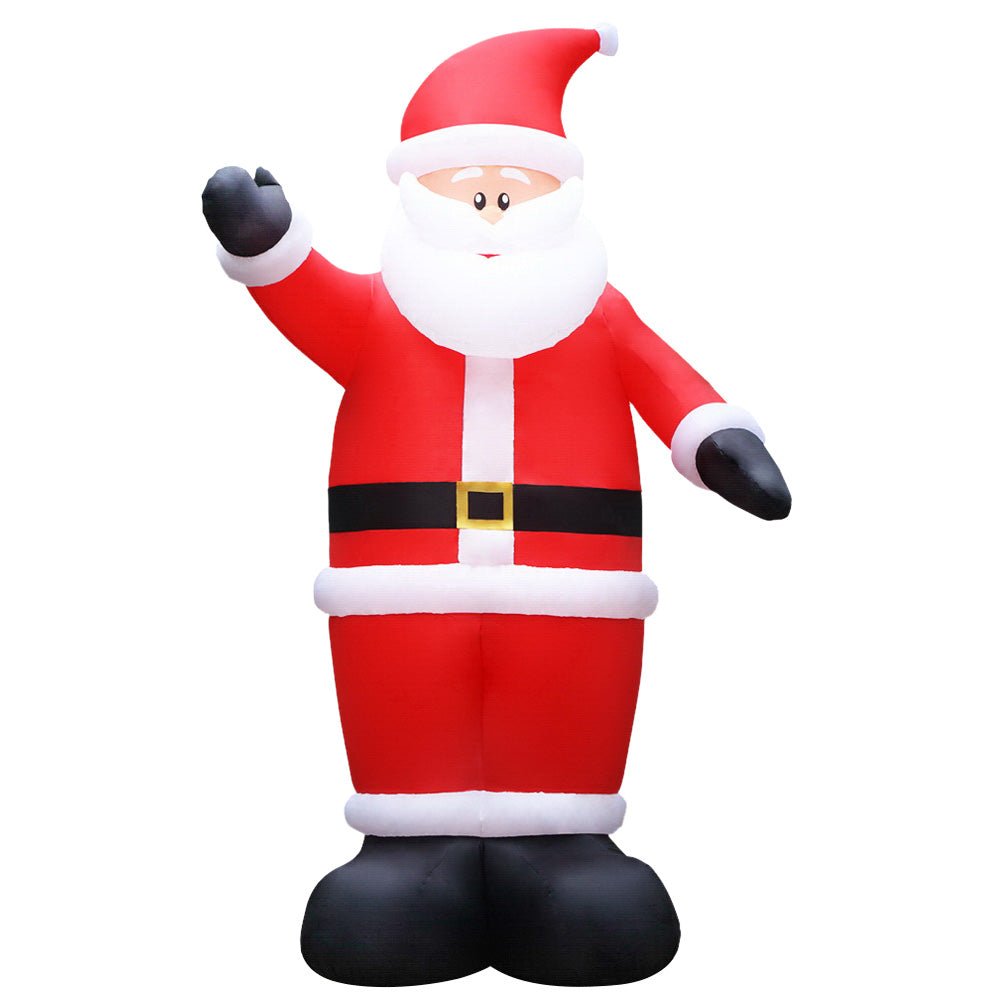 5M Christmas Inflatable Santa Decorations Outdoor Air-Power Light - Bedzy Australia