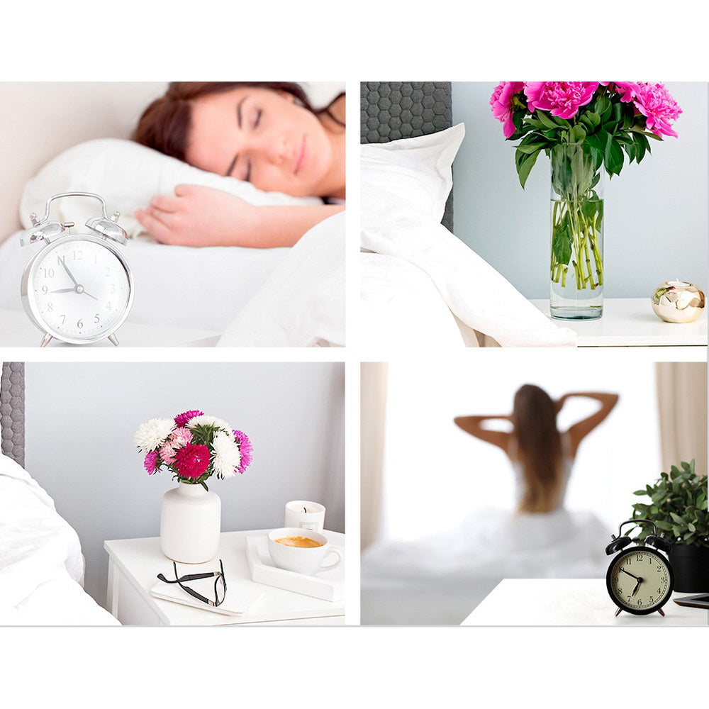 Classic Bedside Table With Drawer White - Bedzy Australia