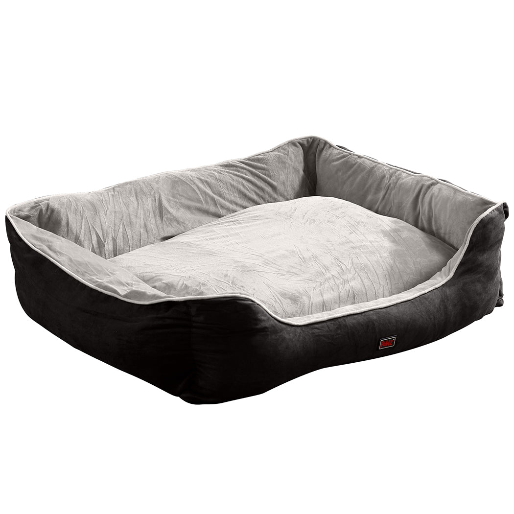 Pet Bed Mattress Dog Cat Pad Mat Puppy Cushion Soft Warm Washable M Grey - Bedzy Australia